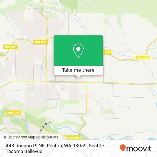 Mapa de 448 Rosario Pl NE, Renton, WA 98059