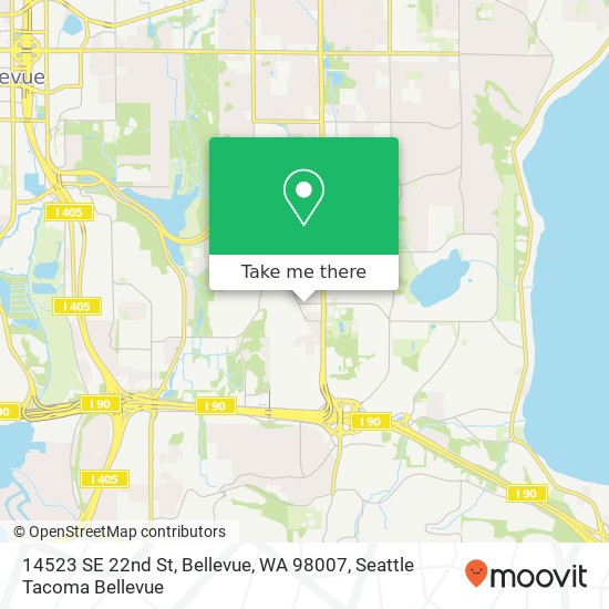 14523 SE 22nd St, Bellevue, WA 98007 map