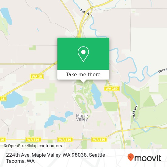 224th Ave, Maple Valley, WA 98038 map