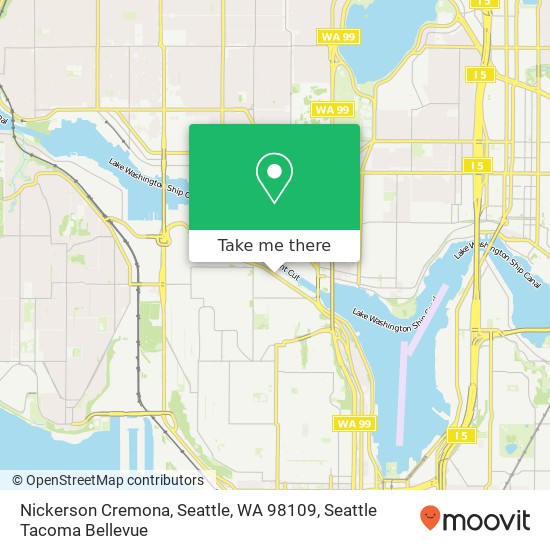 Mapa de Nickerson Cremona, Seattle, WA 98109