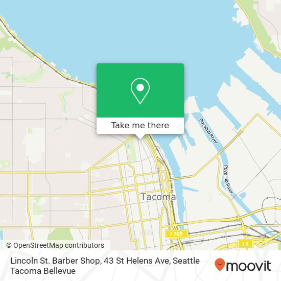 Mapa de Lincoln St. Barber Shop, 43 St Helens Ave