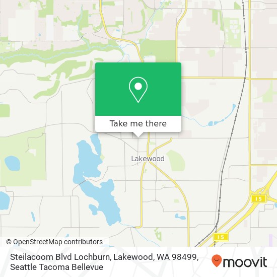 Mapa de Steilacoom Blvd Lochburn, Lakewood, WA 98499
