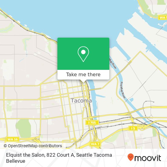 Elquist the Salon, 822 Court A map