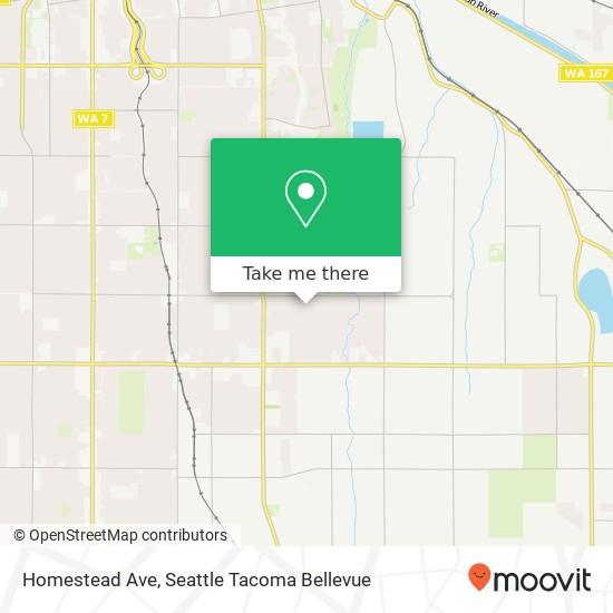 Homestead Ave, Tacoma, WA 98404 map