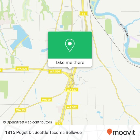 Mapa de 1815 Puget Dr, Everett, WA 98203