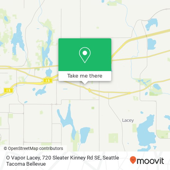 O Vapor Lacey, 720 Sleater Kinney Rd SE map