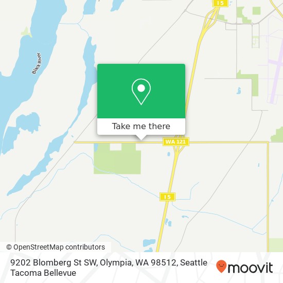 Mapa de 9202 Blomberg St SW, Olympia, WA 98512