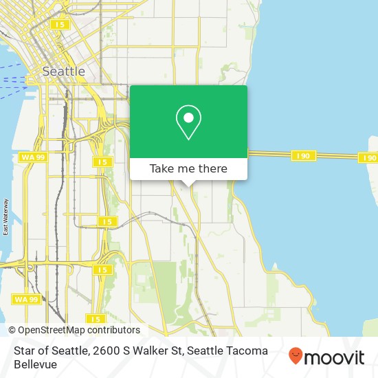 Mapa de Star of Seattle, 2600 S Walker St