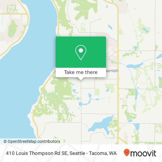 410 Louis Thompson Rd SE, Sammamish, WA 98074 map