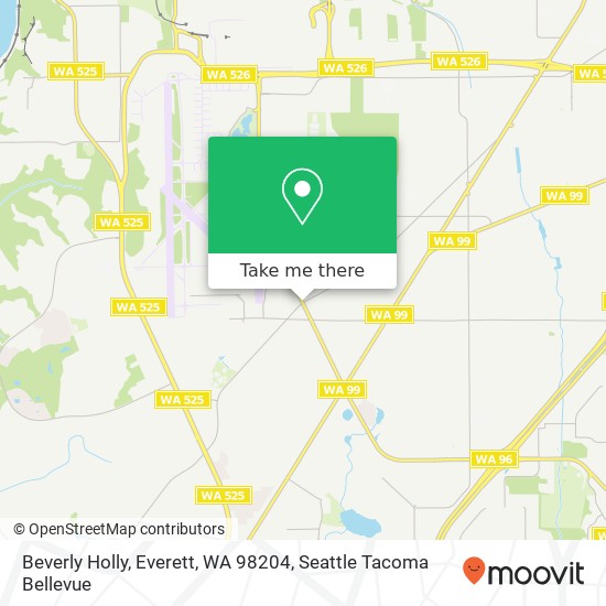 Mapa de Beverly Holly, Everett, WA 98204