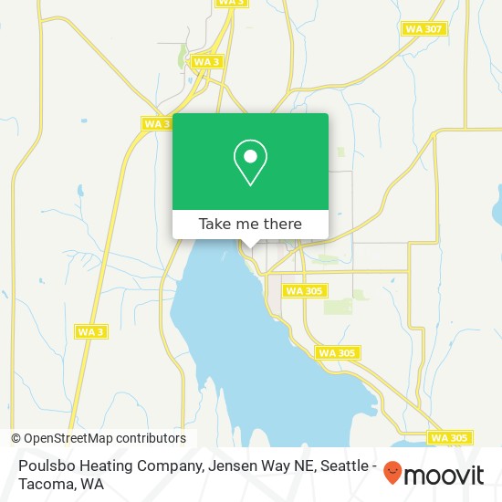 Poulsbo Heating Company, Jensen Way NE map