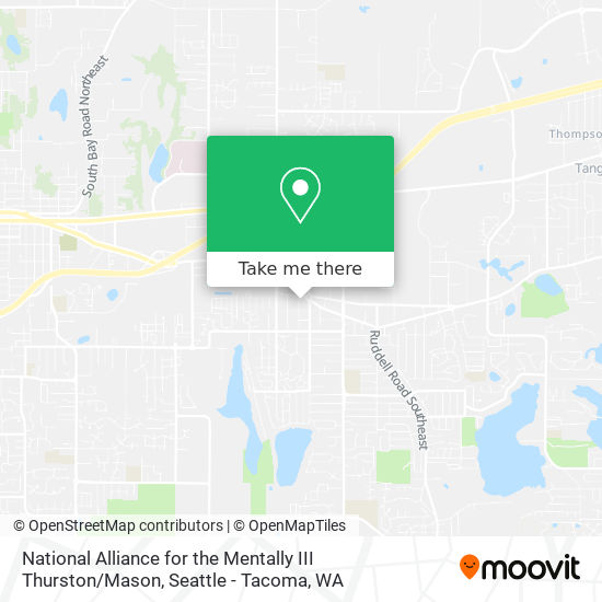 National Alliance for the Mentally III Thurston / Mason map