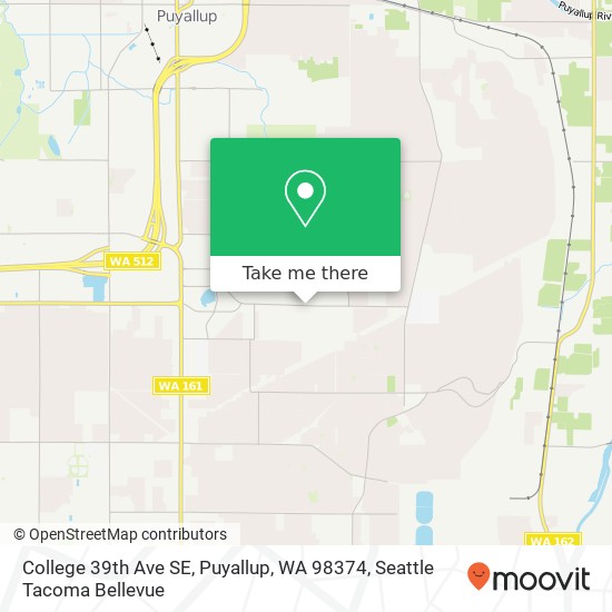 College 39th Ave SE, Puyallup, WA 98374 map