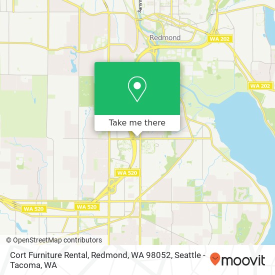 Cort Furniture Rental, Redmond, WA 98052 map