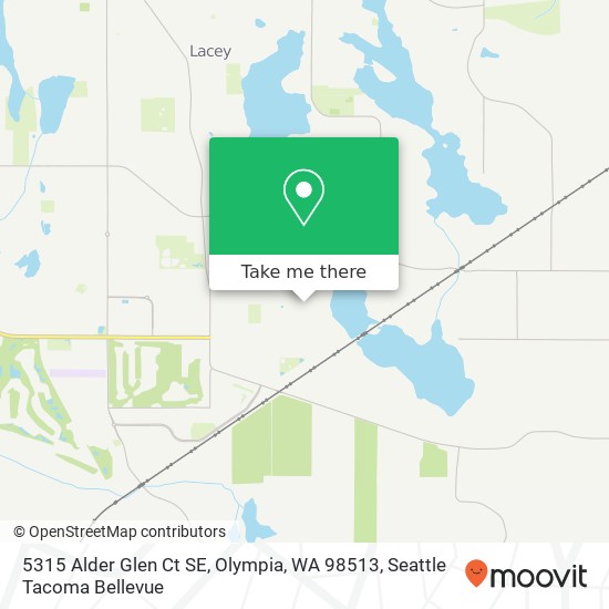 Mapa de 5315 Alder Glen Ct SE, Olympia, WA 98513