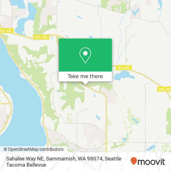 Mapa de Sahalee Way NE, Sammamish, WA 98074