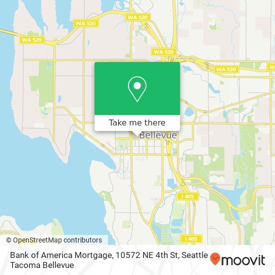 Bank of America Mortgage, 10572 NE 4th St map