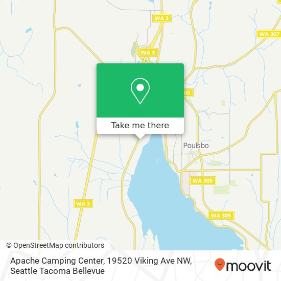 Mapa de Apache Camping Center, 19520 Viking Ave NW