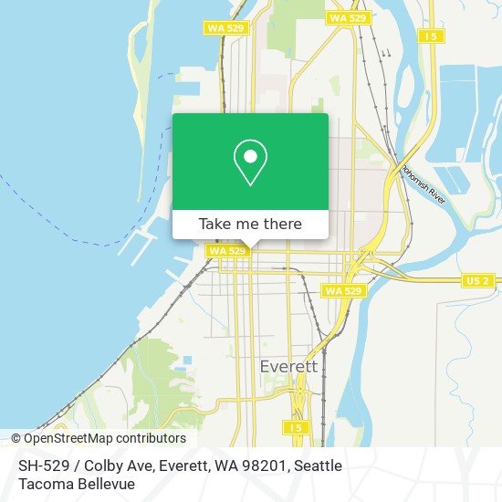 SH-529 / Colby Ave, Everett, WA 98201 map