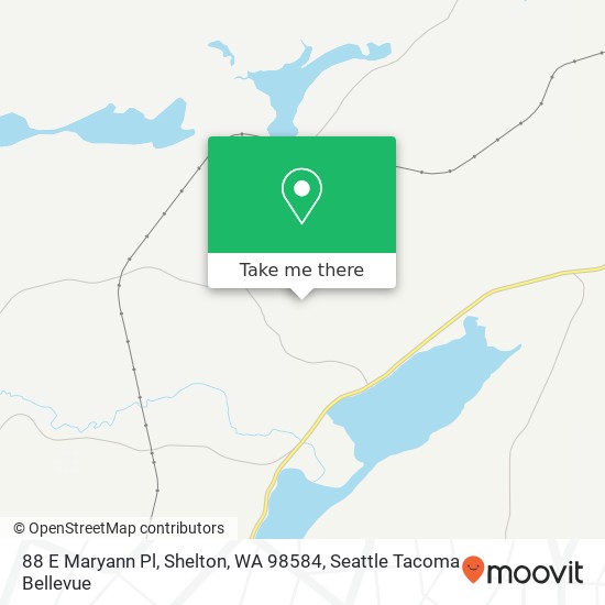 88 E Maryann Pl, Shelton, WA 98584 map