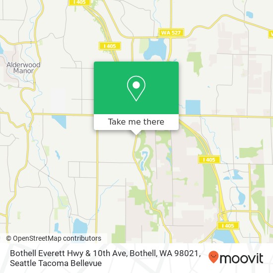 Bothell Everett Hwy & 10th Ave, Bothell, WA 98021 map