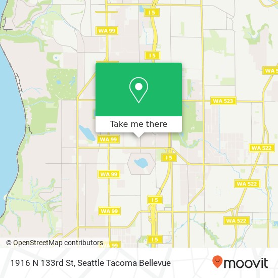 Mapa de 1916 N 133rd St, Seattle, WA 98133