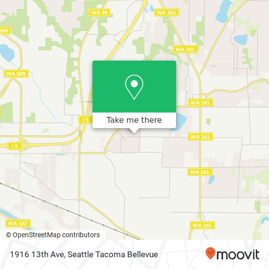 Mapa de 1916 13th Ave, Milton, WA 98354