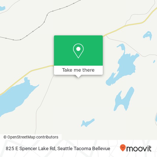 Mapa de 825 E Spencer Lake Rd, Shelton, WA 98584
