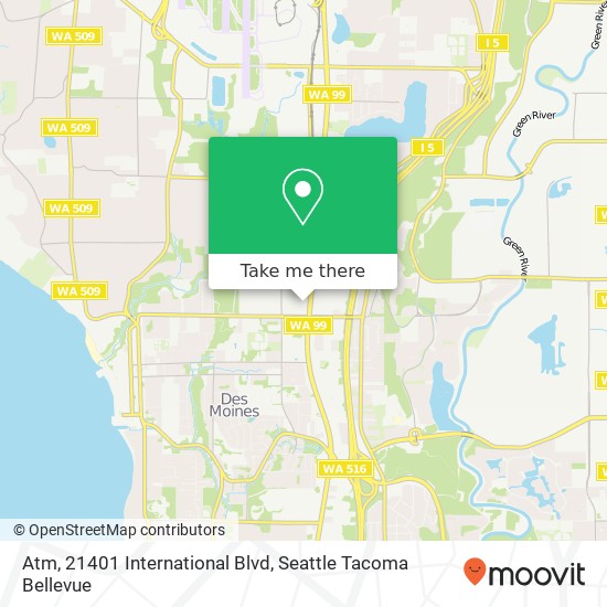 Atm, 21401 International Blvd map