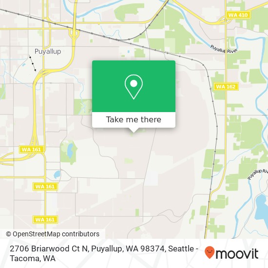 Mapa de 2706 Briarwood Ct N, Puyallup, WA 98374