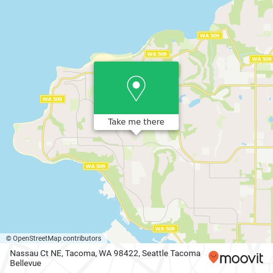 Mapa de Nassau Ct NE, Tacoma, WA 98422