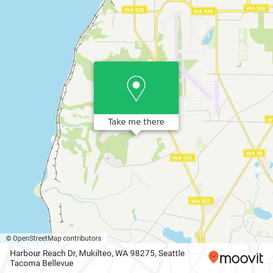 Mapa de Harbour Reach Dr, Mukilteo, WA 98275