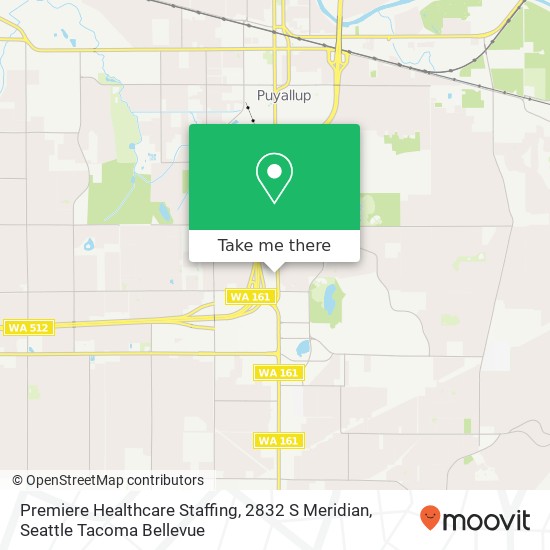 Mapa de Premiere Healthcare Staffing, 2832 S Meridian