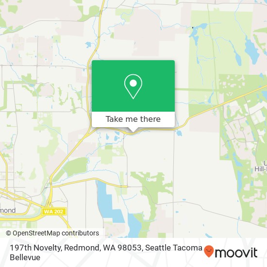 197th Novelty, Redmond, WA 98053 map