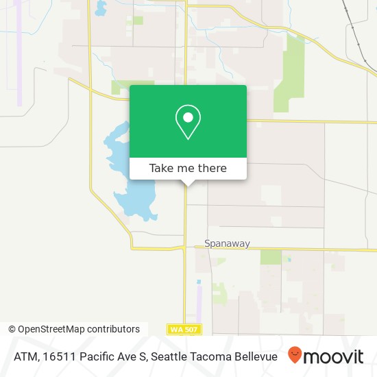 Mapa de ATM, 16511 Pacific Ave S