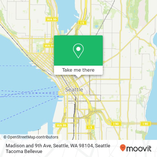 Madison and 9th Ave, Seattle, WA 98104 map