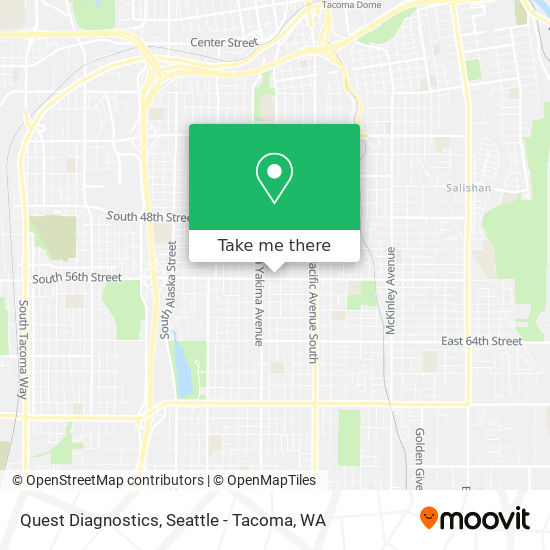 Quest Diagnostics map