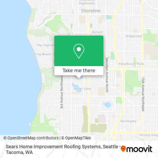 Mapa de Sears Home Improvement Roofing Systems