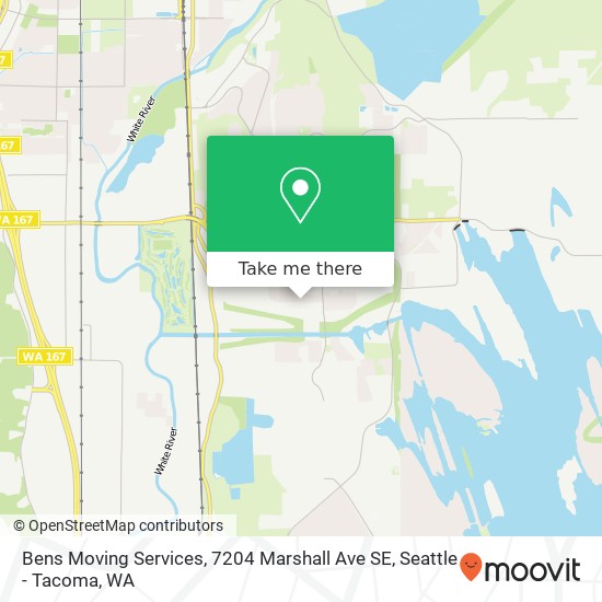 Mapa de Bens Moving Services, 7204 Marshall Ave SE