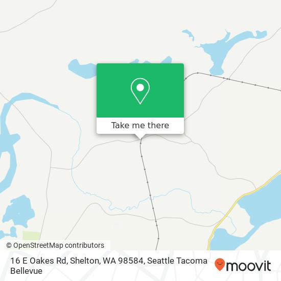 Mapa de 16 E Oakes Rd, Shelton, WA 98584