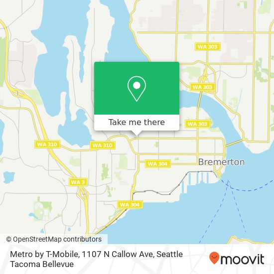 Mapa de Metro by T-Mobile, 1107 N Callow Ave