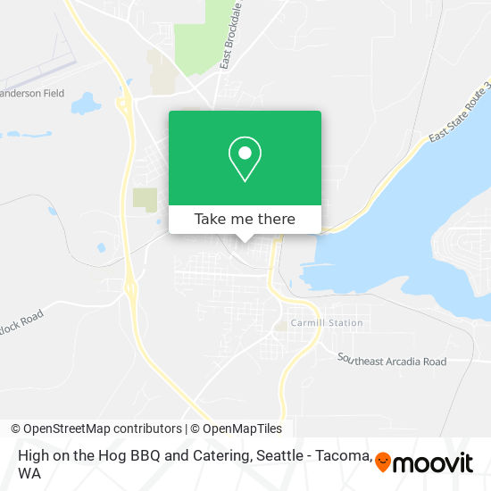 High on the Hog BBQ and Catering map