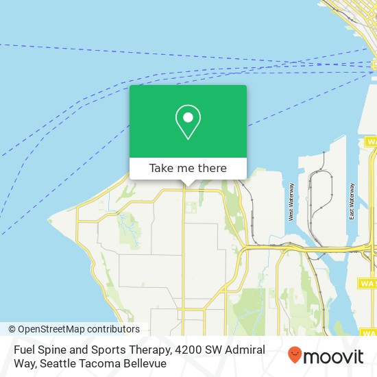 Fuel Spine and Sports Therapy, 4200 SW Admiral Way map