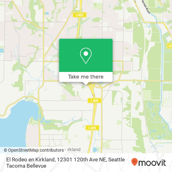 Mapa de El Rodeo en Kirkland, 12301 120th Ave NE