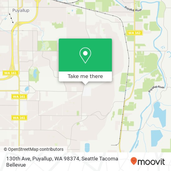 130th Ave, Puyallup, WA 98374 map