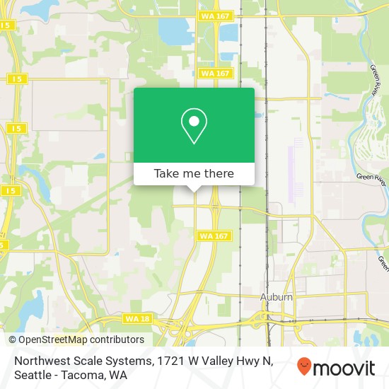 Northwest Scale Systems, 1721 W Valley Hwy N map