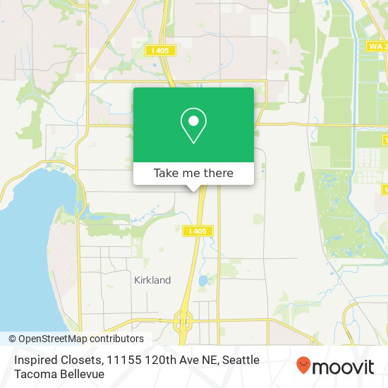 Inspired Closets, 11155 120th Ave NE map