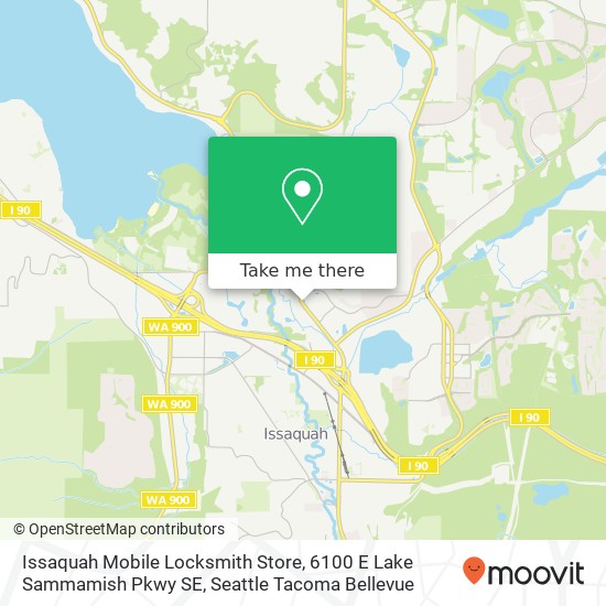 Mapa de Issaquah Mobile Locksmith Store, 6100 E Lake Sammamish Pkwy SE