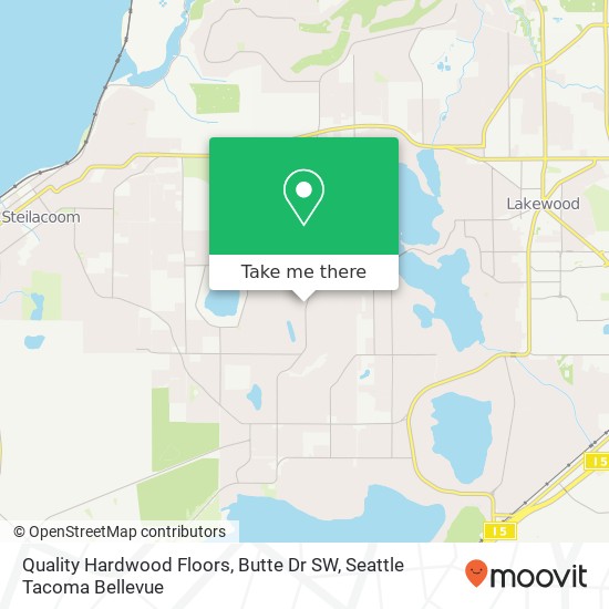 Mapa de Quality Hardwood Floors, Butte Dr SW