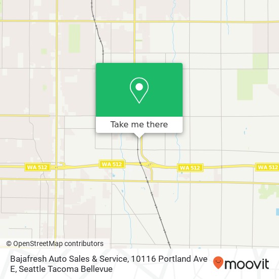 Mapa de Bajafresh Auto Sales & Service, 10116 Portland Ave E